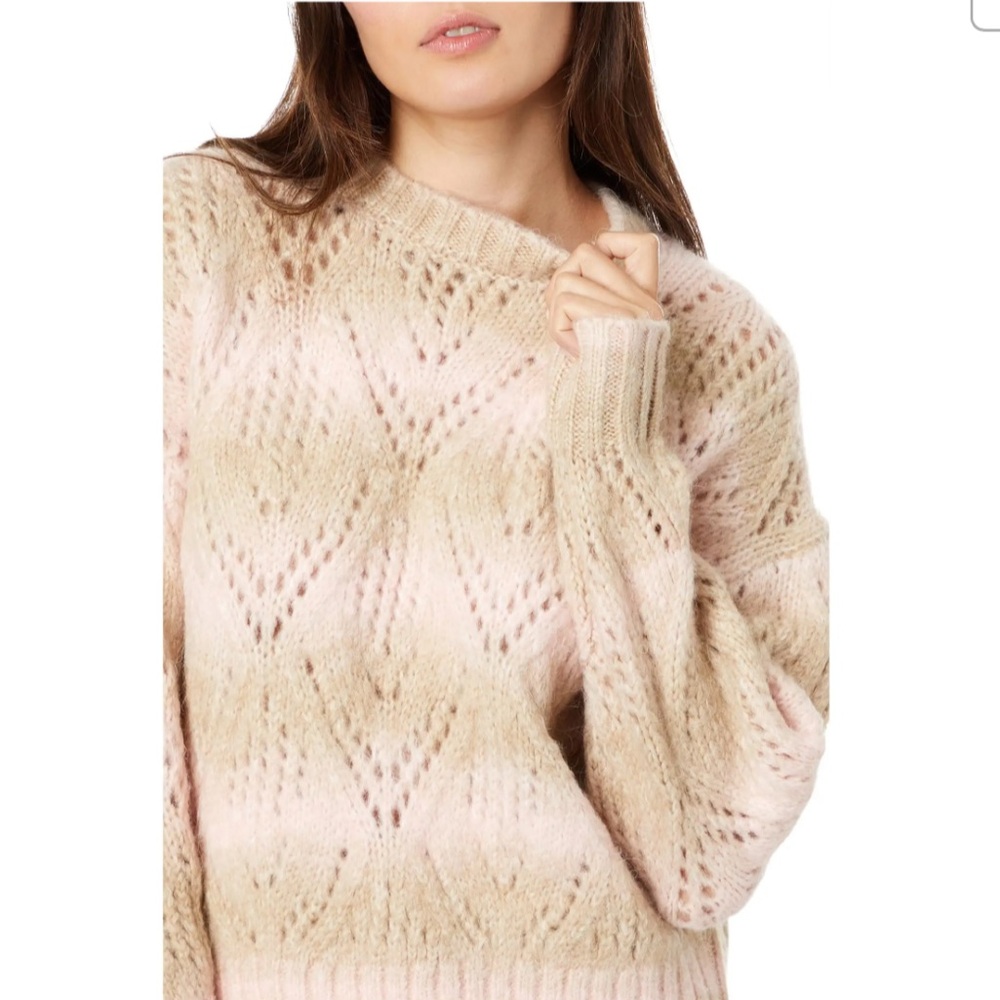 SANCTUARY Pointelle Sweater